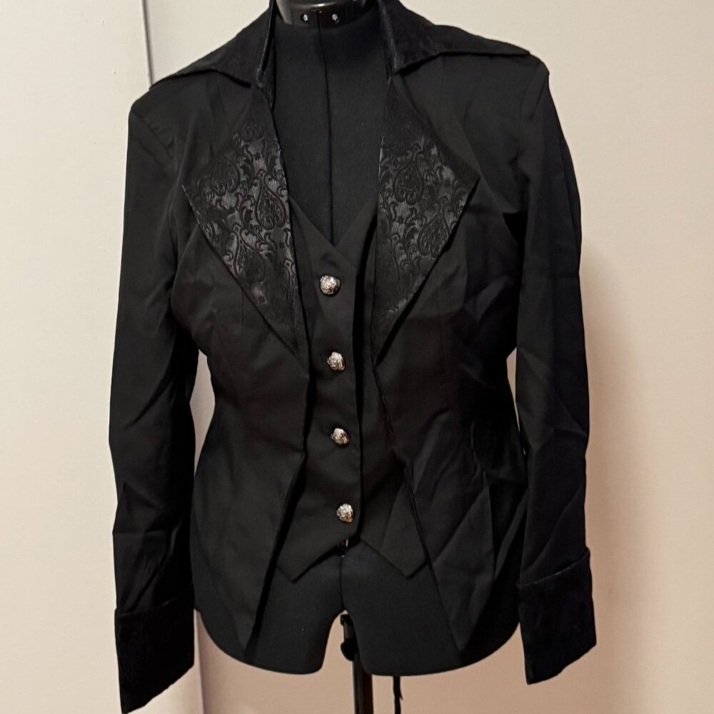 Plus Size 2 in 1 Jacket with Vest